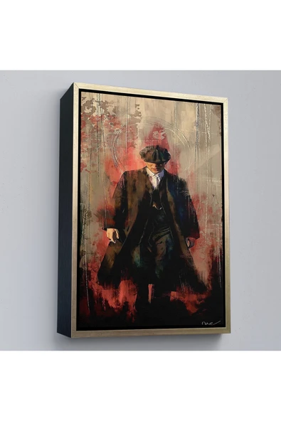 Trezon Ahşap Çerçeveli Peaky Blinders-Thomas Shelby Tablosu-7967 ürün görseli 1