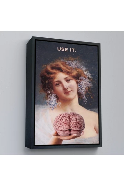 Trezon Ahşap Çerçeveli Use It Tablo - Kullanın-7772 ürün görseli 1