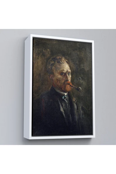 Trezon Ahşap Çerçeveli Vincent Van Gogh - Otoportre Tablo-7444 ürün görseli 1