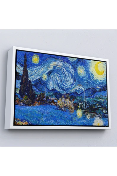 Trezon Ahşap Çerçeveli Vincent Van Gogh - Yıldızlı Geceler Tablo-7151 ürün görseli 1