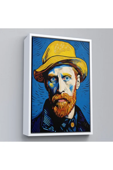 Trezon Ahşap Çerçeveli Vincent Van Gogh Portre Tablosu-7752 ürün görseli 1