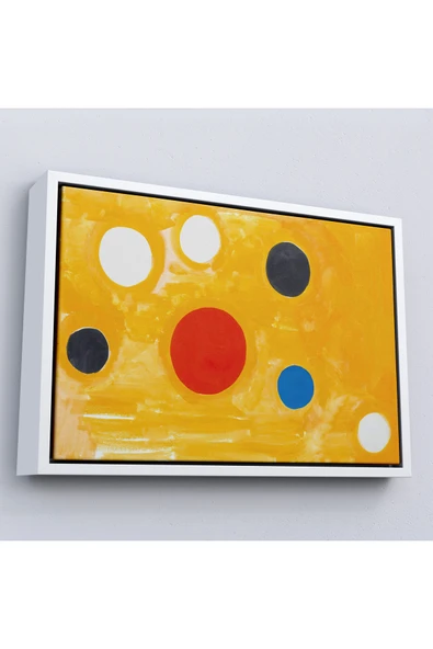 Trezon Ahşap Çerçeveli Alexander Calder - Kozmik Tic Tac Toe Tablo-7107 ürün görseli 1