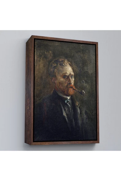 Trezon Ahşap Çerçeveli Vincent Van Gogh - Otoportre Tablo-7444 ürün görseli 1