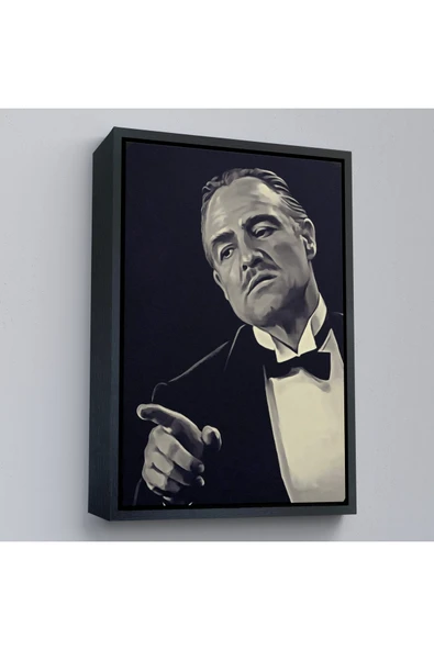 Trezon Ahşap Çerçeveli Godfather Mafya Film Tablo-7716 ürün görseli 1