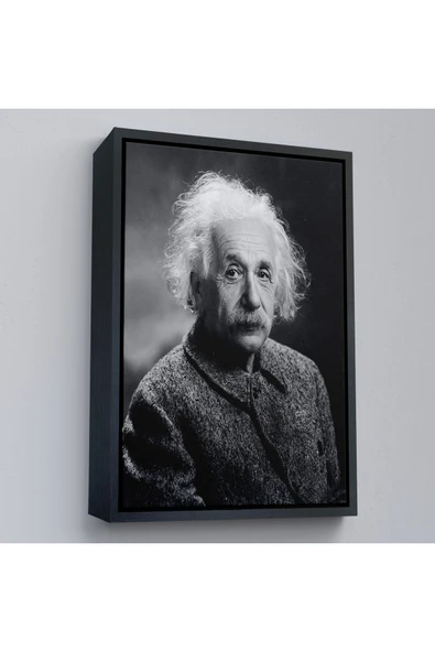 Trezon Ahşap Çerçeveli Albert Einstein Tablo-7845 ürün görseli 1