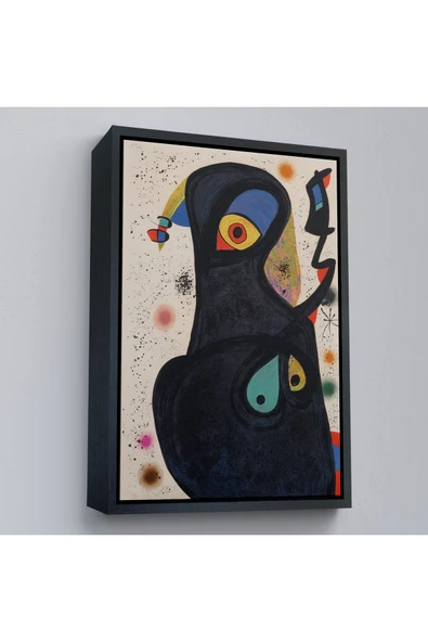 Trezon Ahşap Çerçeveli Citon Joan Miro - Vladimir Tablo-7484 ürün görseli 1