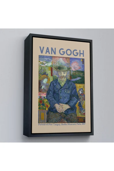 Trezon Ahşap Çerçeveli Vincent Van Gogh - Bildnis'İn Babası Tanguy Tablo-8050 ürün görseli 1