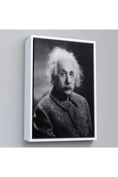 Trezon Ahşap Çerçeveli Albert Einstein Tablo-7845 - Resim 4
