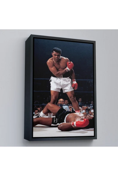 Trezon Ahşap Çerçeveli Muhammet Ali Nakavt Tablosu-7938 ürün görseli 1