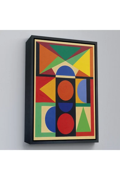 Trezon Ahşap Çerçeveli Auguste Herbin - Mücevher Tablosu - Bijou-8080 ürün görseli 1