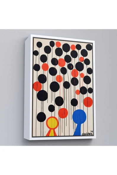 Trezon Ahşap Çerçeveli Alexander Calder - Envol Tablo-7291 ürün görseli 1