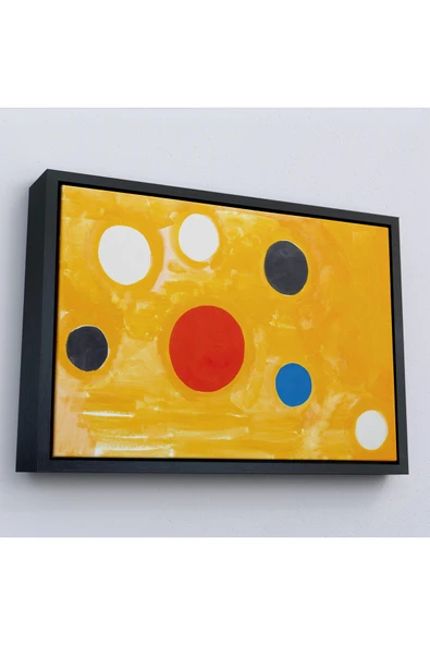 Trezon Ahşap Çerçeveli Alexander Calder - Kozmik Tic Tac Toe Tablo-7107 ürün görseli 1