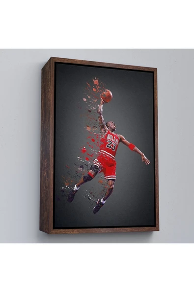 Trezon Ahşap Çerçeveli Michael Jordan Tablo-7730 - Resim 2