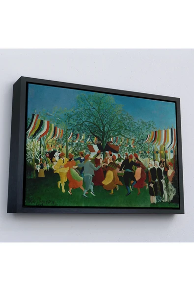 Trezon Ahşap Çerçeveli Henri Rousseau Bağımsızlığın 100. Yıl Kutlamaları Tablo-7043 ürün görseli 1