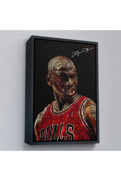 Trezon Ahşap Çerçeveli Michael Jordan Tablo-7739 ürün görseli 1