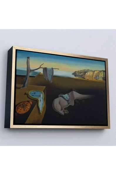 Trezon Ahşap Çerçeveli Salvador Dali - Belleğin Azmi Tablo - The Persistence Of Memory-7128 ürün görseli 1