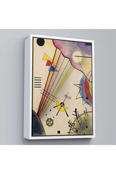 Trezon Ahşap Çerçeveli Verbindung Net Bağlantı Tablosu Wassily Kandinsky-7488 ürün görseli 1