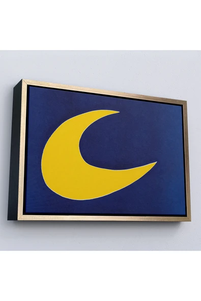 Trezon Ahşap Çerçeveli Joan Miro Güneşin Şarkısı Tablosu-7074 ürün görseli 1