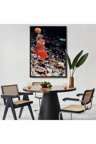 Trezon Ahşap Çerçeveli Michael Jordan Tablo-7907 - Resim 8