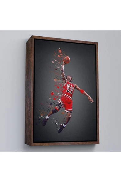 Trezon Ahşap Çerçeveli Michael Jordan Tablo-7730 - Resim 2