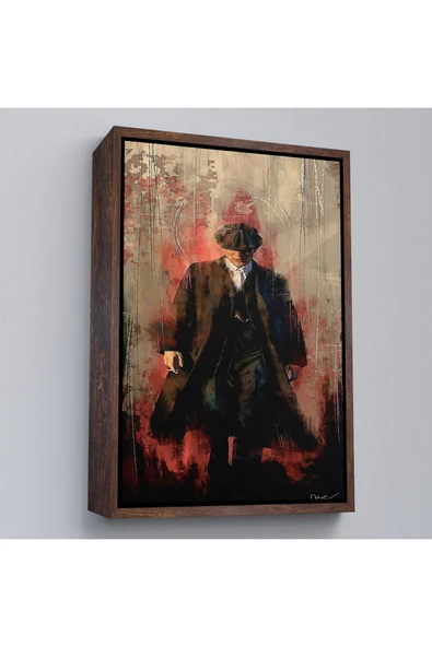 Trezon Ahşap Çerçeveli Peaky Blinders-Thomas Shelby Tablosu-7967 ürün görseli 1