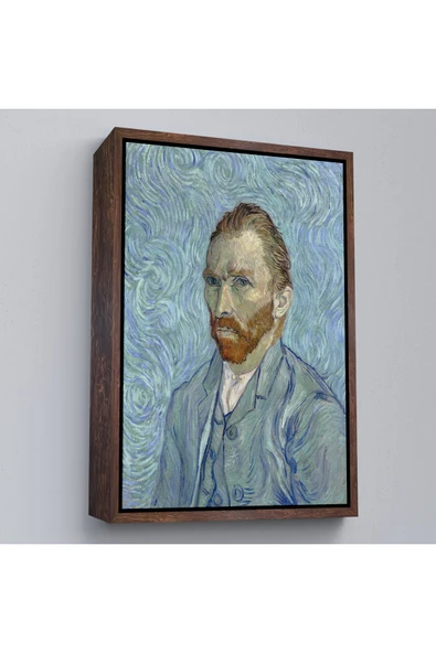 Trezon Ahşap Çerçeveli Vincent Van Gogh Otoportre Tablo-7446 ürün görseli 1