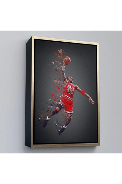 Trezon Ahşap Çerçeveli Michael Jordan Tablo-7730 ürün görseli 1
