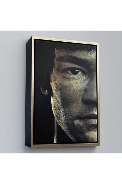 Trezon Ahşap Çerçeveli Bruce Lee Tablosu-7823 ürün görseli 1