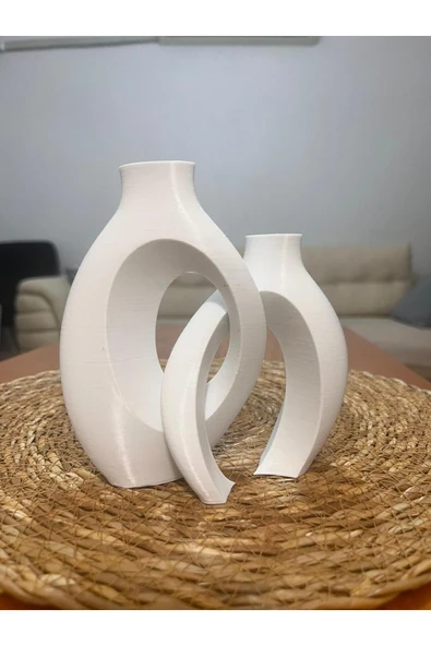 TIGEA Accessories İSKANDİNAV BOHEM PİNTEREST DEKORATİF VAZO ürün görseli 1