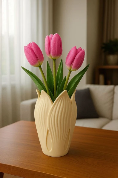 TIGEA Accessories LOTUS 3D MODERN TARZ DEKORATİF VAZO ürün görseli 1