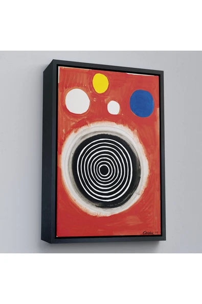 Trezon Ahşap Çerçeveli Alexander Calder - Eşmerkezli Bulutsu Tablo - Concentric Nebula-8103 ürün görseli 1
