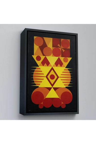 Trezon Ahşap Çerçeveli Auguste Herbin - Femme Tablo-7294 ürün görseli 1