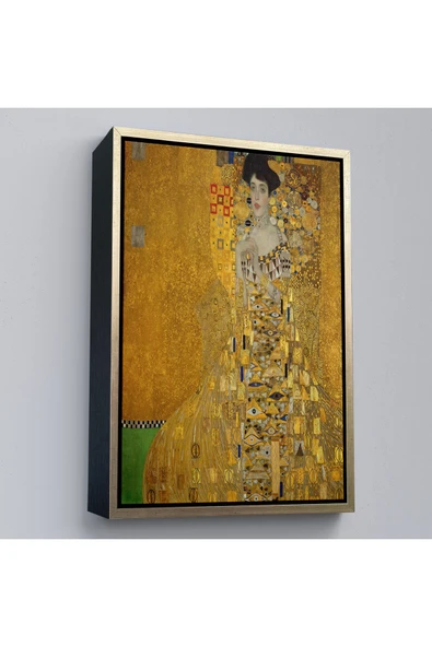 Trezon Ahşap Çerçeveli Gustav Klimt - Adele Bloch-Bauer I'İn Portre Tablosu-7378 ürün görseli 1