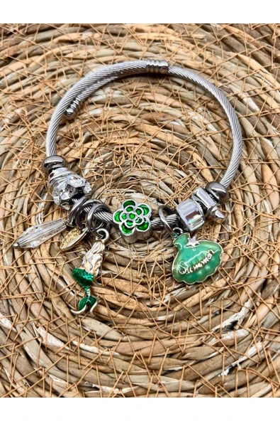 TIGEA Accessories ÇELİK CHARMLI BİLEKLİK /PANDORA ürün görseli 1