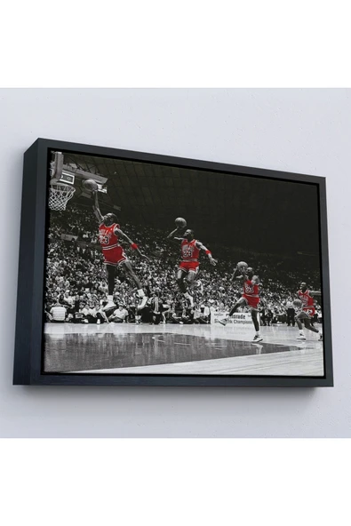 Trezon Ahşap Çerçeveli Michael Jordan Tablo-7200 - Resim 3