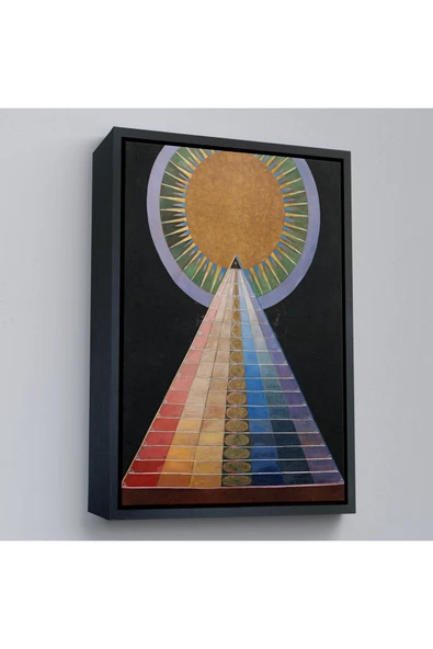 Trezon Ahşap Çerçeveli Hilma Af Klint - Altarpiece, Grup X, Sayı 1 Tablosu-8058 ürün görseli 1