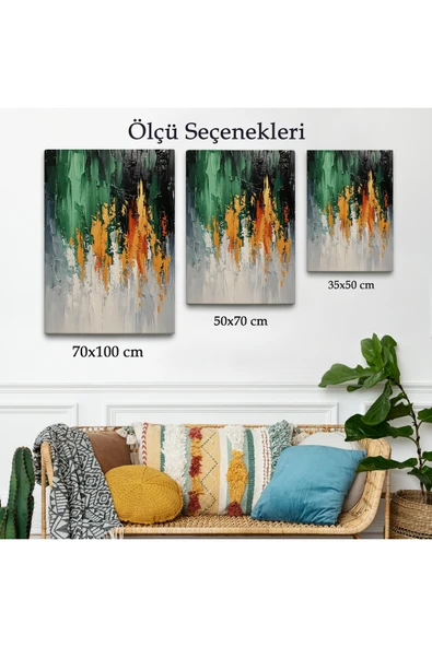 Trezon Yağlıboya Görünümlü Soyut Tablo-7633 - Resim 3