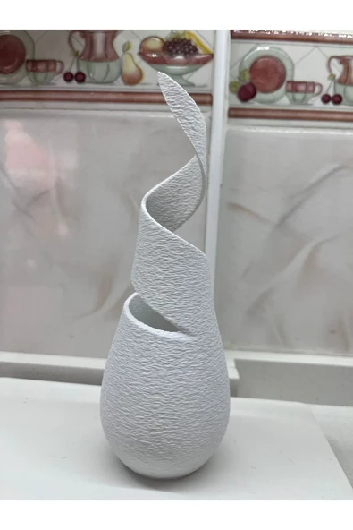 TIGEA Accessories SARMAL BETON DEKORATİF MODERN TARZ VAZO ürün görseli 1