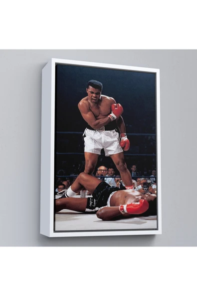 Trezon Ahşap Çerçeveli Muhammet Ali Nakavt Tablosu-7938 ürün görseli 1