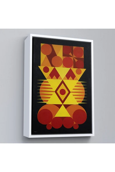 Trezon Ahşap Çerçeveli Auguste Herbin - Femme Tablo-7294 ürün görseli 1