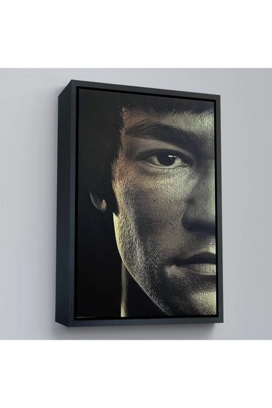 Trezon Ahşap Çerçeveli Bruce Lee Tablosu-7823 ürün görseli 1