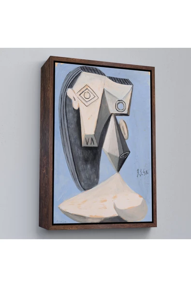 Trezon Ahşap Çerçeveli Pablo Picasso - Gerçeküstü Kadın Tablo-7418 ürün görseli 1