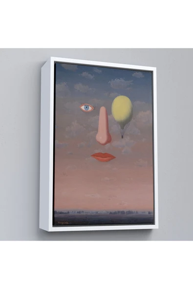 Trezon Ahşap Çerçeveli Rene Magritte - Güzel İlişkiler Tablosu - Les Belles Relations-7353 ürün görseli 1