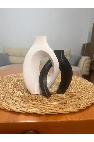 TIGEA Accessories İSKANDİNAV BOHEM PİNTEREST DEKORATİF VAZO ürün görseli 1