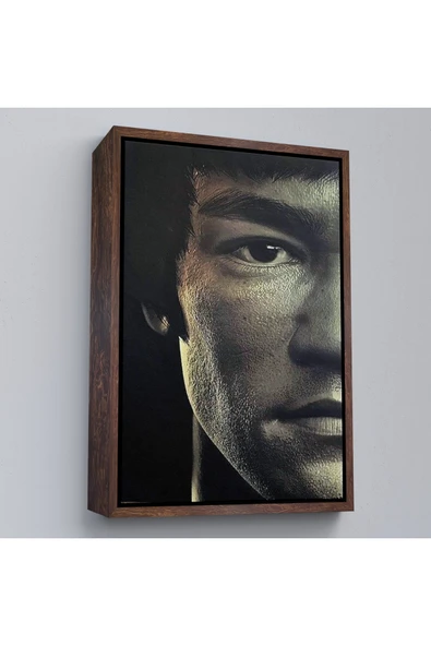Trezon Ahşap Çerçeveli Bruce Lee Tablosu-7823 - Resim 2