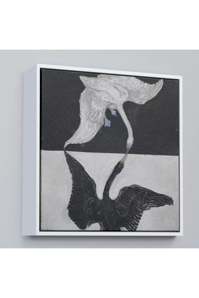 Trezon Ahşap Çerçeveli Group İx Suw The Swan No 1-1915 By Hilma Af Klint Tablosu-8323 ürün görseli 1