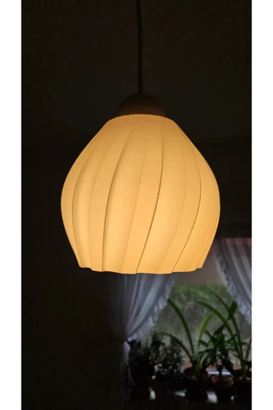 TIGEA Accessories Vintage Sarkıt Salon Avize Mutfak Banyo Çocuk Odası/ Beyaz Renk ürün görseli 1