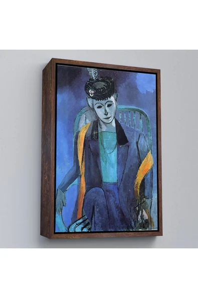 Trezon Ahşap Çerçeveli Henri Matisse - Madame Matisse'İn Portresi-7324 ürün görseli 1