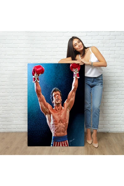 Trezon Sylvester Stallone Rocky Tablo-7782 - Resim 2