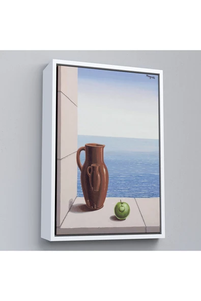 Trezon Ahşap Çerçeveli Rene Magritte - Stimülasyon Hedefi Tablosu-7412 ürün görseli 1